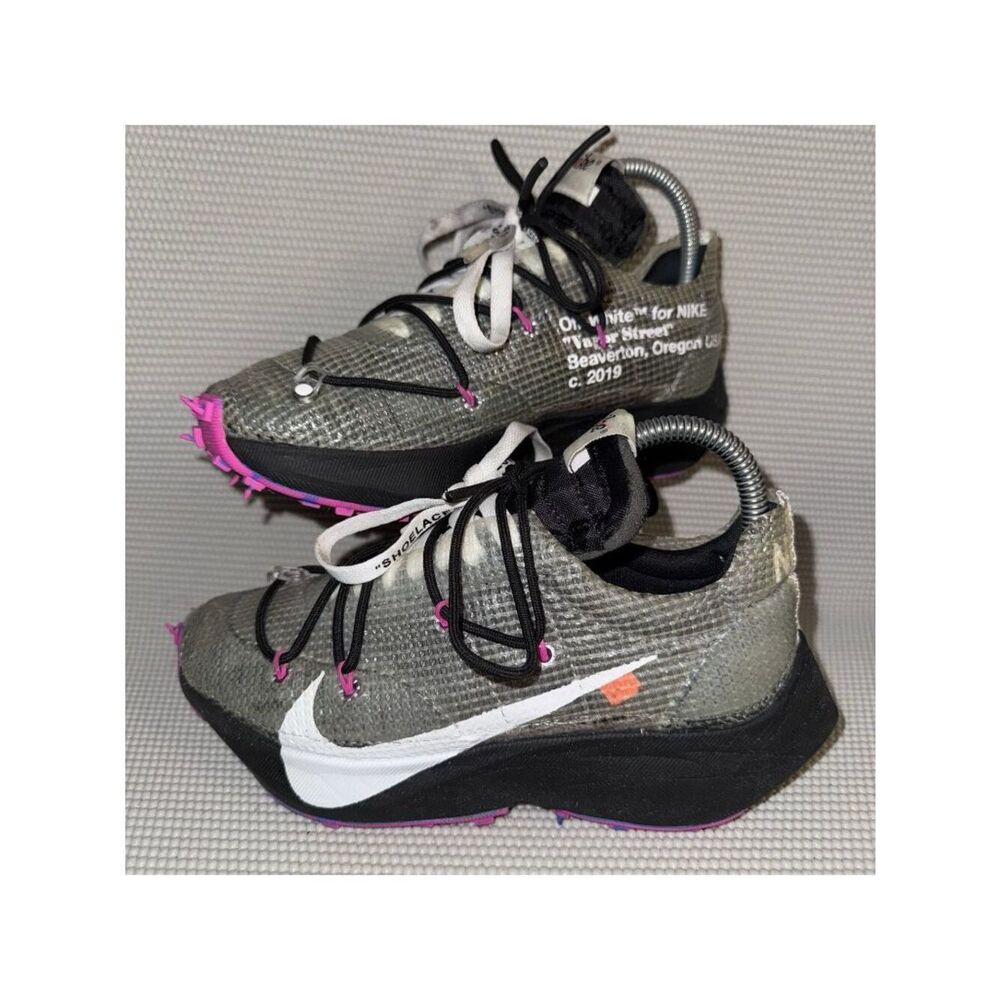 Nike Vapor Street Off-White Black Laser Fuchsia Sneakers Shoes Womens Size 6